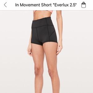 Lululemon - In Movement Short Everlux 2.5”